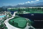 putting green, water hazard, Palm Springs