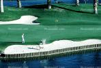 sand trap, water hazard, lake, golfer, putting green, Palm Desert, California