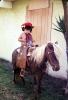 Little Cowgirl on a Pony, cute, female, chaps, hat