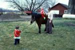 Little girls on a Horse, 1950s