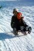 Boys Sledding Downhill, Snow, Winter, Coats, 1950s, SKFV01P01_07