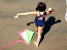 Girl, Beach, Sand, Running, SKTD01_001