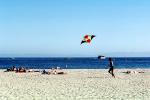 Beach, Sand, Pacific Ocean, Flying a Kite