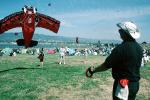 Airplane taking-off, Berkeley Kite Festival