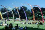 Strong Wind, Flags, People, Crowds, Field, Opening Day, Crissy Field, Celebration, May 6, 2001, SKTV01P13_19