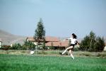 Field, Girl, Running, Playing, Kicking, Soccer Ball, SOCV01P01_14