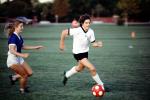 Field, Boys, Girls, Running, Playing, Kicking, Soccer Ball, SOCV01P03_02