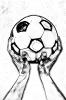 Pencil Sketch, Soccer Ball, Abstract, SOCV01P05_15C