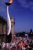 Crowds, people, Olympic Flame, torch, Exterior, Outdoors, Outside, SOLV01P04_10