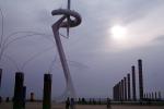 Santiago Calatrava Momument, Holding the Olympic Torch, sculpture, SOLV01P04_13