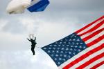 USA Flag, Ram Air Parachute, canopy, skydiving, diving, SPSD01_026