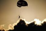 Parasailing, Parachute Canopy, Sunset, Cancun Mexico, SPSV01P06_07