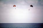 Parasailing, Parachute Canopy, Ocean, Cancun Mexico, SPSV01P06_13