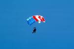 Ram Air Parachute, canopy, USA Flag, smoke, skydiving, diving, SPSV01P07_15
