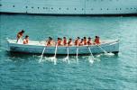 rowboat, rowing team, oars, San Diego Harbor, SRKV01P03_04