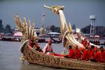 Dragon Boats, Bangkok, Thailand, Longboat, Gold, Gilded, SRKV02P04_11