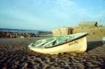 Beach, sand, ocean, boat, Mediterranean Sea, Algiers, Algeria, SRKV02P05_01