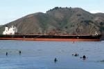 Oil Tanker, Marin Headlands, Kayakers, SRKV02P13_02