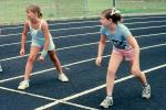 School Races, Running, Start Line, girls, race track, 1960s, SRSV04P12_10B