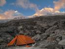 Tent in the Andes Mountains