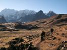 Hiking in the Valley, Andes Mountain Range, Backpack, STHD01_040