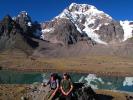 Hiking in the Valley, Andes Mountain Peak, Backpack