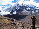 Hiking in the Andes Mountains, Peak, Backpack