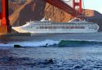 Fort Point, Surfing, Dawn Princess Cruise Ship