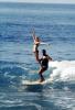 Tandem trick surfing, surfers, wave, 1960s, SURV01P01_14
