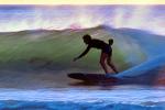 Topanga Beach, Surfer, Wetsuit, 1970s, SURV01P02_07B