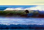 Topanga Beach, Surfer, Wetsuit, Surfboard, off-shore winds, 1970s, SURV01P02_09.2604