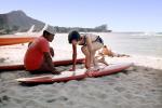 Teen Girl Surf Lessons, Waikiki Beach, Diamond Head, Hawaii