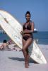Surfer Chick, Hobie surfboard, Malibu, SURV02P10_15