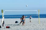 Volleyball Net, Beach, Pacific Ocean, Playing, SVBV01P04_05