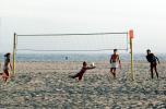 Volleyball Net, Beach, Pacific Ocean, Playing