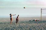 Volleyball Net, Playing, Beach, Net, Ball