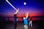 Ball, Beach, Net, Playing