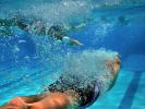 Boy, Underwater, Pool, Ripples, Water, Liquid, Wet, Bubbles, Wavelets, SWDD01_151