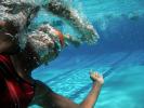 Girl, Underwater, Pool, Ripples, Water, Liquid, Wet, Bubbles, Wavelets, SWDD01_160