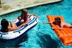 Raft, Swimming Pool, Summer, Summery, Floating, Pool, 1970s, SWDV01P03_05