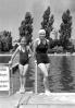 Retro Swimsuit, Girl, Pool, 1950s, SWDV01P15_14