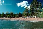 Kings Beach, Sand, Sandy, Trees, Clouds, Lake Tahoe, SWDV02P02_06.2661