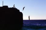 Cliff, Rock Jumping, dive, Waimea Bay, Oahu, SWDV02P10_07