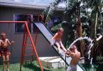Slide, Brothers, Backyard, 1963, 1960s