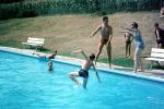 Boy, Mother, Father, Son, Poolside, 1960s, SWFV02P06_10