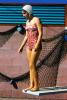Girl on Diving Board, Swimcap, Bathingcap, Summer, Summertime, 1960s, SWFV02P06_18B