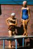 Girl on Diving Board, Swimcap, Bathingcap, Summer, Summertime, 1960s