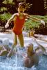 Girls, Swimming Pool, Jumping, 1960s