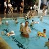 Man in a Swimming Pool, children, floating devices, water, SWFV02P12_12