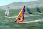 Windsurfer, waves, speed, fast, water, bay, San Mateo, SWSV01P07_03.2661